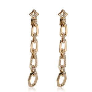 David Yurman Stax Chain Link Convertible Drop Earring in18k Yellow Gold 088 CTW Fendi By The Way Medium Handbag Pink