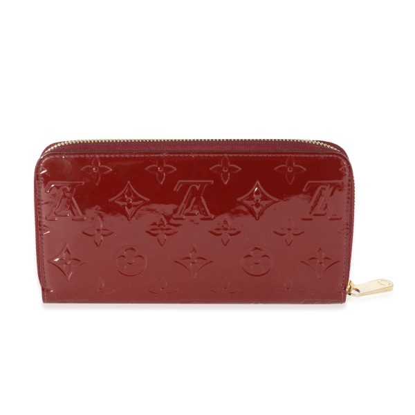 129676 pv Louis Vuitton Rouge Fauviste Vernis Zippy Wallet