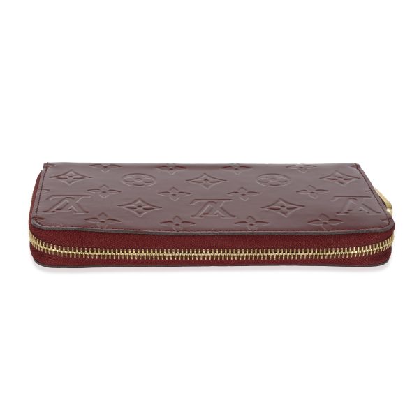 129676 stamp Louis Vuitton Rouge Fauviste Vernis Zippy Wallet