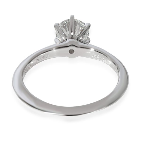 129687 bv Tiffany Co Diamond Solitaire Engagement Ring in Platinum F VS1 08 CTW