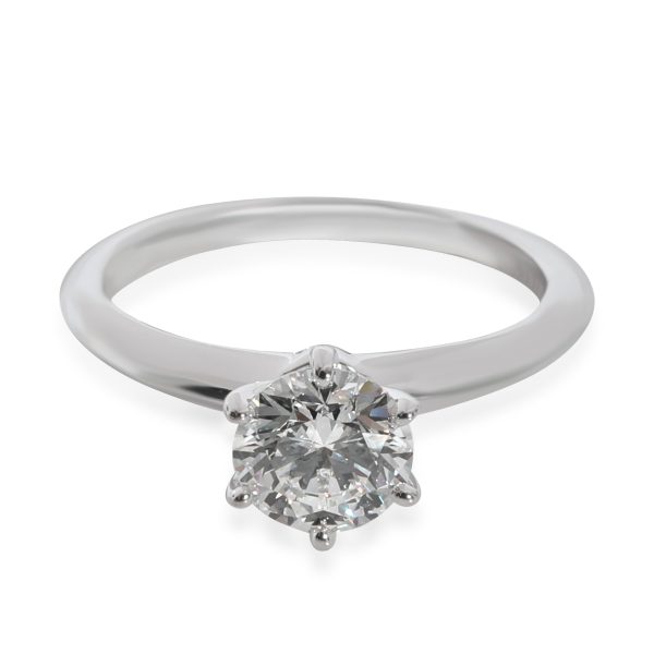 Tiffany Co Diamond Solitaire Engagement Ring in Platinum F VS1 08 CTW Tiffany Co Diamond Solitaire Engagement Ring in Platinum F VS1 08 CTW