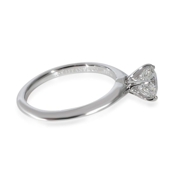 129687 sv Tiffany Co Diamond Solitaire Engagement Ring in Platinum F VS1 08 CTW