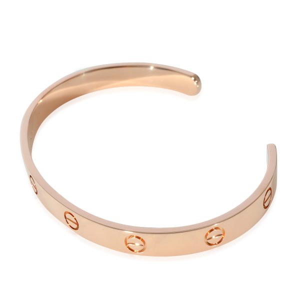 129697 sv Cartier Love Cuff Bracelet Rose Gold