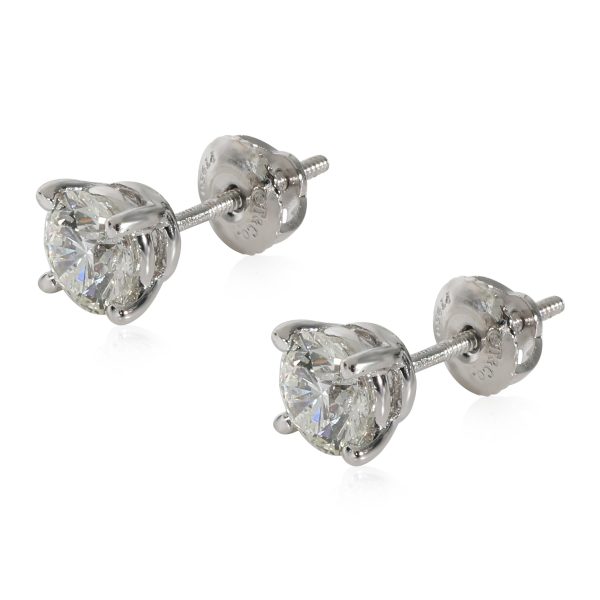 129724 pv aa6aafe0 4642 45af b5f4 3f7a988278e1 Tiffany Co Diamond Stud Earrings in Platinum H VS1 VS2 142 CTW