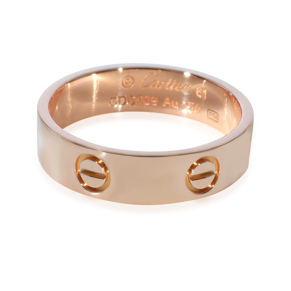 Cartier Love Ring in 18k Rose Gold Cartier Love Ring in 18k Rose Gold