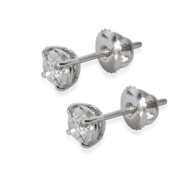 129781 sv 8a8b15e1 00d8 4023 a84c fa3b0dfdc1f3 Diamond Stud Earrings in 14k White Gold G H SI 096 CTW