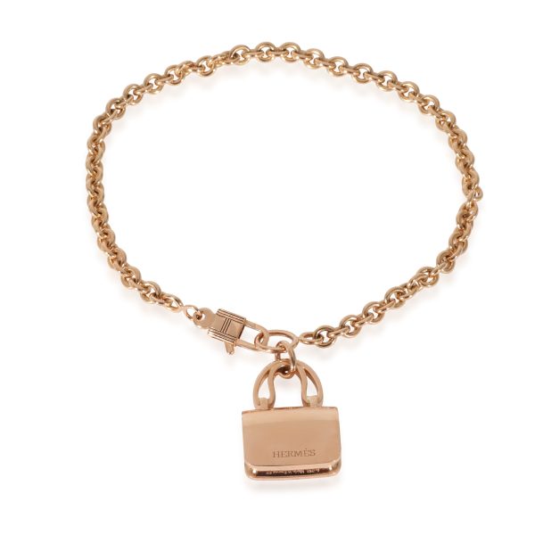 129915 pv Hermès Amulettes Collection Constance Diamond Bracelet in 18k Rose Gold 044 CTW