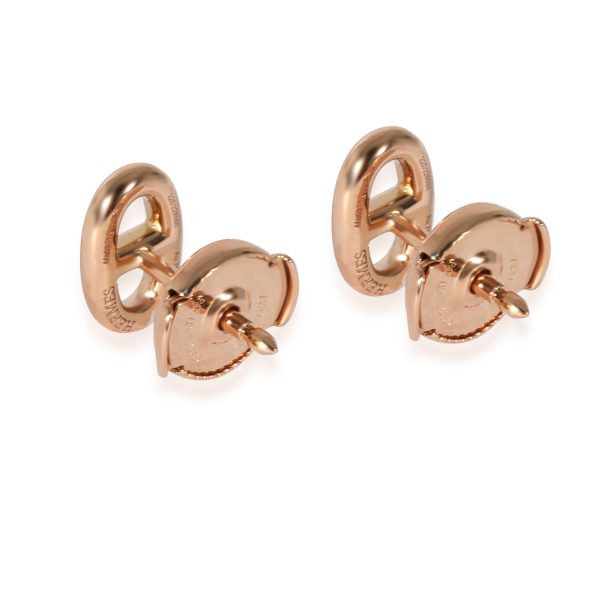 129916 bv dd20611f a167 4ecf 94d4 0b79ed769f3b Hermès Chaine dAncre Very Small Model Earrings in 18k Rose Gold