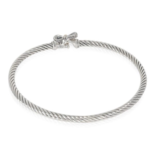 130015 pv c9580f79 d141 49f2 8589 bef0739dc57a David Yurman Vintage Cable Hook Bow Bangle in GoldSterling Silver