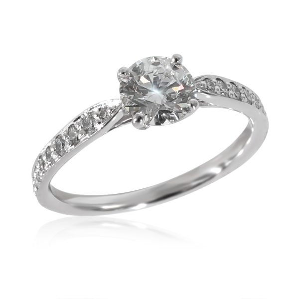 130018 pv Tiffany Co Harmony Diamond Engagement Ring in Platinum G VS1 077 CT