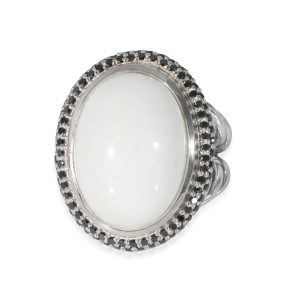 David Yurman Cerise White Agate Diamond Ring in Sterling Silver White 05 CTW Fendi Vitheway W Hook Wallet