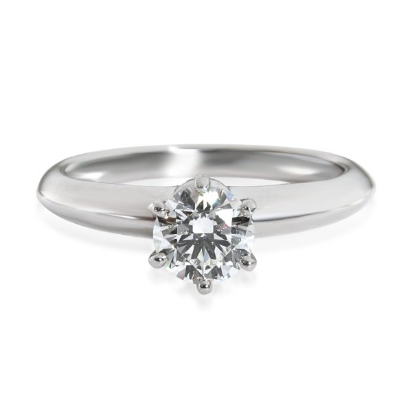 Tiffany Co Diamond Solitaire Engagement Ring in Platinum I VS2 062 CTW Tiffany Co Diamond Solitaire Engagement Ring in Platinum I VS2 062 CTW