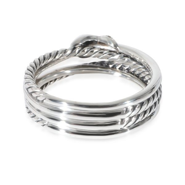 130143 bv f1fbfd48 275f 42ed 9456 d08e4f2c286e David Yurman Crossover Diamond X Ring in Sterling Silver 005 CTW