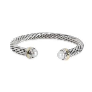 David Yurman Cable Classic Pearl Bracelet in 14k Yellow GoldSterling Silver Louis Vuitton Sack Shopping Tote Bag Monogram Brown