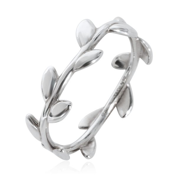 130271 av 5fb35664 4fde 47ea 9fca 182889473606 Tiffany Co Paloma Picasso Olive Leaf Ring in Sterling Silver