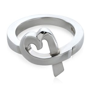 Tiffany Co Paloma Picasso Loving Heart Ring in Sterling Silver Louis Vuitton Flandrin Monogram Brown Black