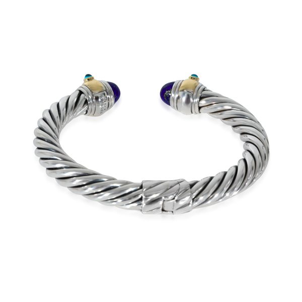 130289 bv 19d45438 b79a 40c3 823b 3b163ff193ee David Yurman Renaissance Lapis Bracelet in 14k Yellow GoldSterling Silver