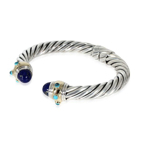 130289 sv 37feee85 41d4 4852 b72f a3f0a7e66d65 David Yurman Renaissance Lapis Bracelet in 14k Yellow GoldSterling Silver