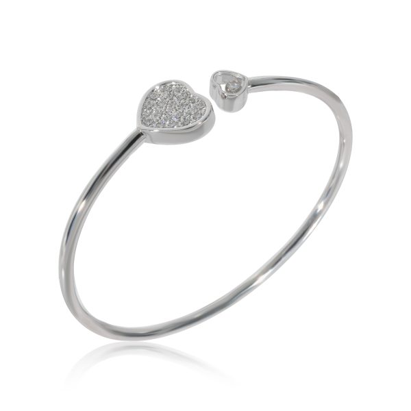 130312 av Chopard Happy Heart Diamond Bracelet in 18k White Gold 045 CTW