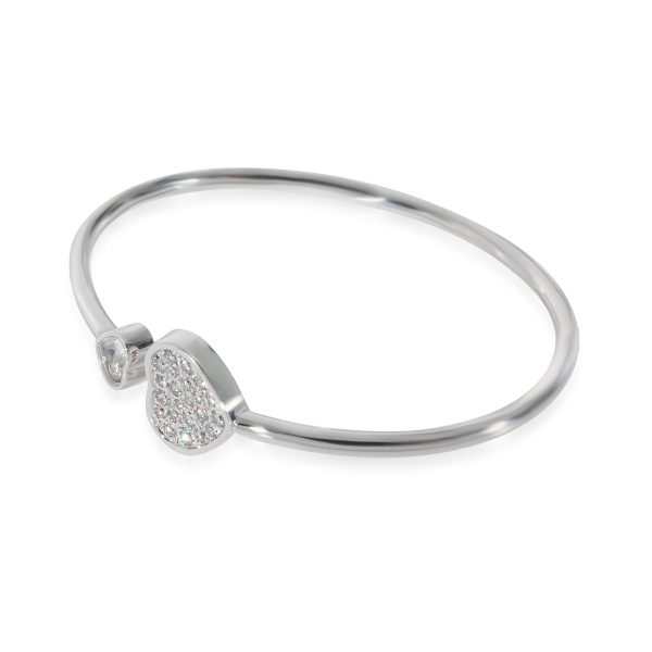 130312 sv Chopard Happy Heart Diamond Bracelet in 18k White Gold 045 CTW