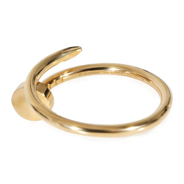 130314 av Gold Cartier Juste Un Clou Ring Small Model in 18k Yellow Gold