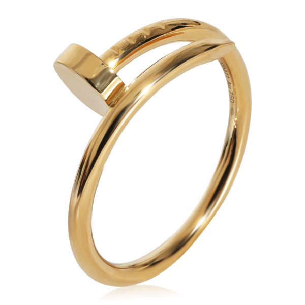 130314 clasp Gold Cartier Juste Un Clou Ring Small Model in 18k Yellow Gold