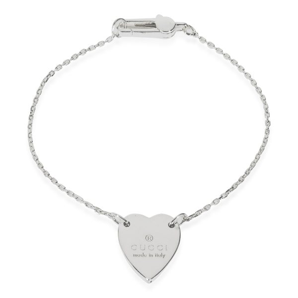 Gucci Trademark Bracelet With Heart in Sterling Silver Gucci Trademark Bracelet With Heart in Sterling Silver