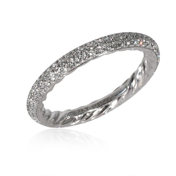 130361 pv David Yurman Eden Pave Diamond Band in Platinum 058 CTW