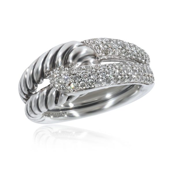 130368 av e6175e69 5895 4eda a6d3 e95bee2b6611 David Yurman Labyrinth Diamond Ring in Sterling Silver 044 CTW