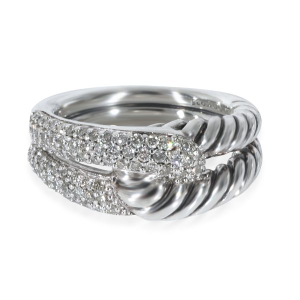 David Yurman Labyrinth Diamond Ring in Sterling Silver 044 CTW David Yurman Labyrinth Diamond Ring in Sterling Silver 044 CTW