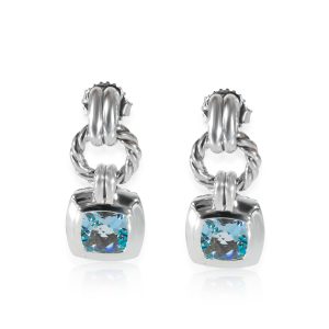 David Yurman Albion Blue Topaz Drop Earrings in Sterling Silver Louis Vuitton Backpack Daypack Monogram Palm Springs Mini