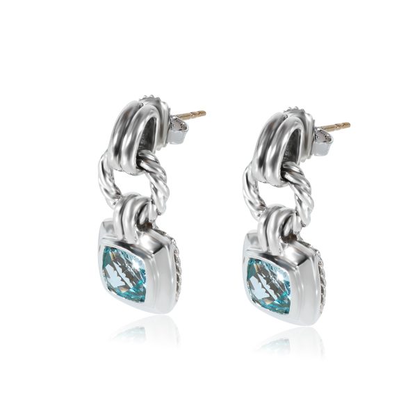 130380 sv 617e6592 4638 410e 9242 2900e2da6961 David Yurman Albion Blue Topaz Drop Earrings in Sterling Silver