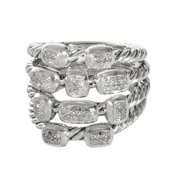 David Yurman Confetti Diamond Ring in Sterling Silver 020 CTW David Yurman Confetti Diamond Ring in Sterling Silver 020 CTW