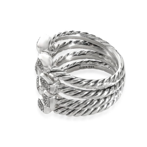 130381 sv e45c88a6 c5f9 4c6a 990d b4bcb2cd2032 David Yurman Confetti Diamond Ring in Sterling Silver 020 CTW