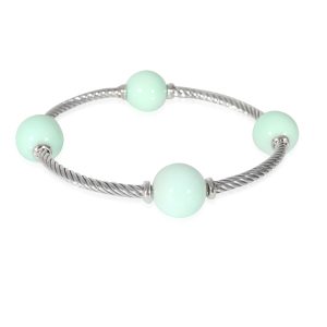 David Yurman Mustique Mint Chrysoprase Bracelet in Sterling Silver Goyard Black Violet Goyardine Saint Louis Claire Voie PM