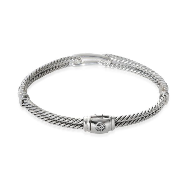 130387 bv a16ad20c 77a7 4526 8502 948b06b0d6dd David Yurman Labyrinth Black Diamond Bracelet in Sterling Silver 027 CTW