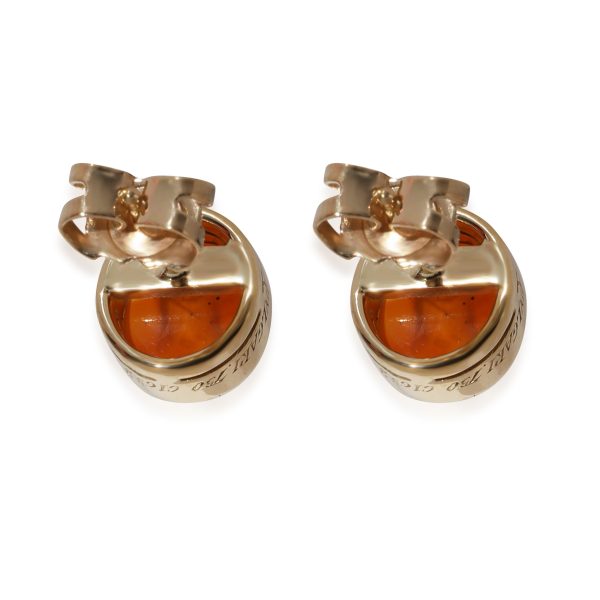 130595 bv 61b15ba5 0032 4d07 af28 c23d801db9a2 BVLGARI Vintage Carnelian Intaglio Ear Studs in 18k Yellow Gold