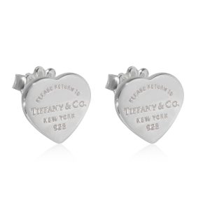 Tiffany Co Return To Tiffany Heart Stud Earrings in Sterling Silver Salvatore Ferragamo Shoulder Bag Leather Red