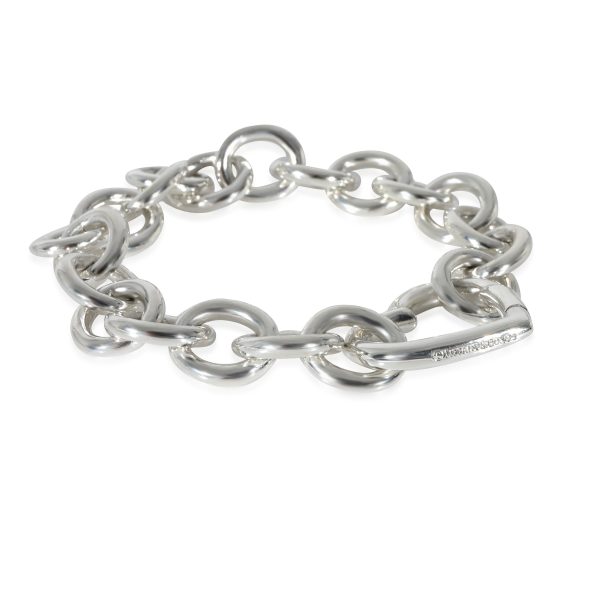 130658 sv Tiffany Co Heart Clasp Bracelet in Sterling Silver