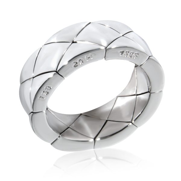 130693 av Chanel Matelasse Quilted Flex Band in 18k White Gold