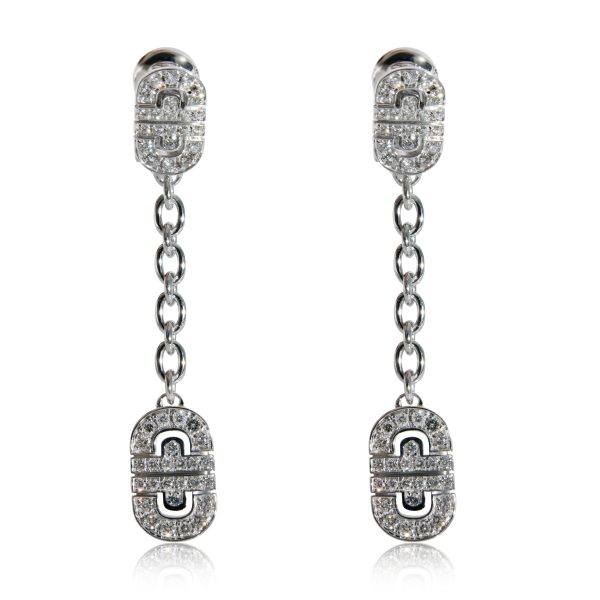 BVLGARI Parentesi Diamond Earrings in 18k White Gold 115 CTW BVLGARI Parentesi Diamond Earrings in 18k White Gold 115 CTW