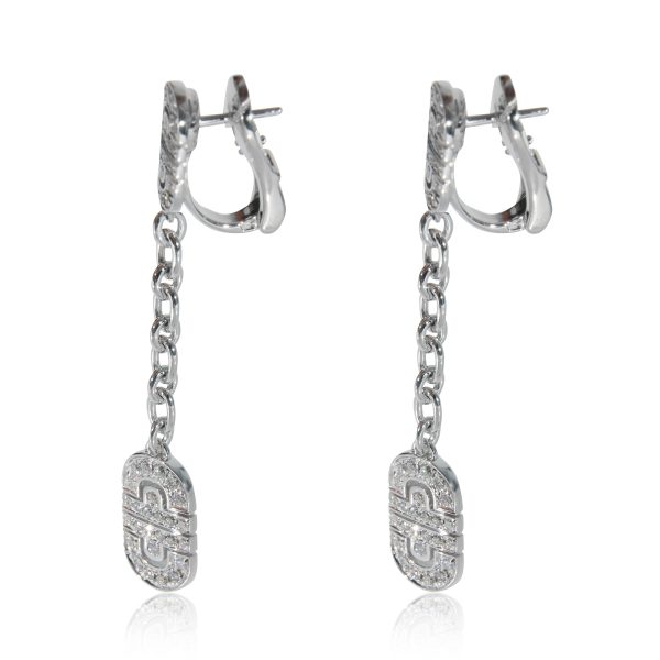 130737 sv b31b7dca 3803 4983 9d46 3e3bb3eebc94 BVLGARI Parentesi Diamond Earrings in 18k White Gold 115 CTW