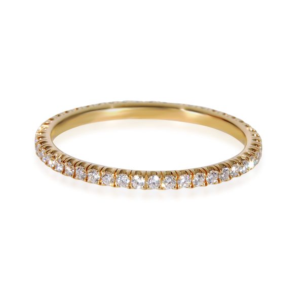 130814 sv Cartier Etincelle Diamond Eternity Band in 18k Yellow Gold 022 CTW