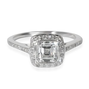 Tiffany Co Legacy Engagement Ring in Platinum F VVS2 107 CTW Louis Vuitton OnTheGo PM Emplant Tourtrail Claim Bicolor Handbag