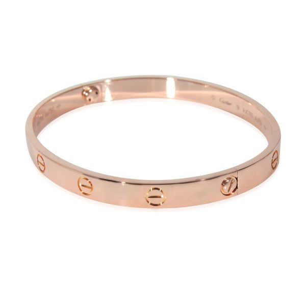 130877 sv Cartier Love Bracelet in 18k Rose Gold