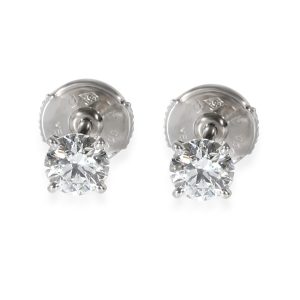 Cartier 1895 Diamond Stud Earrings in Platinum E VS1 084 CTW Cart