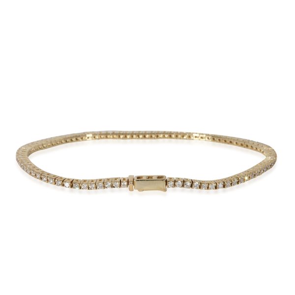 130914 bv Diamond Micro Tennis Bracelet in 14k Yellow Gold 088 CTW