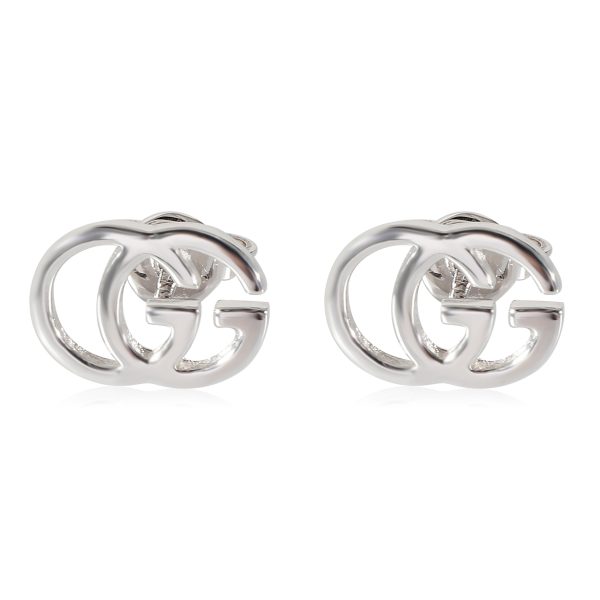 Gucci Running GG Stud Earrings in 18K White Gold Gucci Running GG Stud Earrings in 18K White Gold