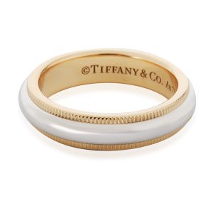 Tiffany Co Tiffany Together Wedding Band in 18k 950 Yellow GoldPlatinum Louis Vuitton Wallet Vernis Zippy Noir Manietic