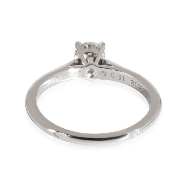 131330 bv c9cb84bb efc1 4840 8290 9027614e7cdd Cartier 1895 Diamond Engagement Ring in Platinum E VS2 031 CTW